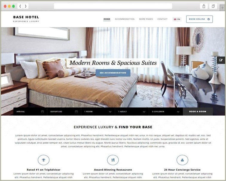 Hotel Alpha Hotel Booking Html Template Free Download