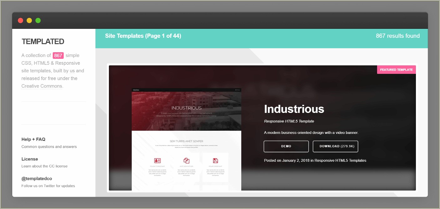 Html5 Homepage Templates Free Download With Css