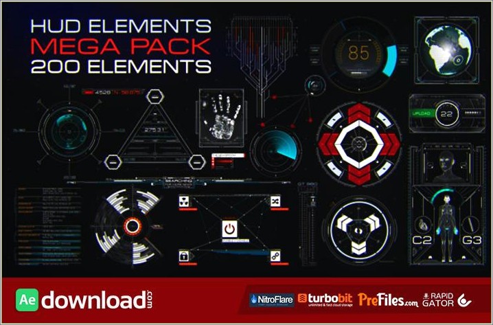 Hud Elements After Effecets Template Free Download