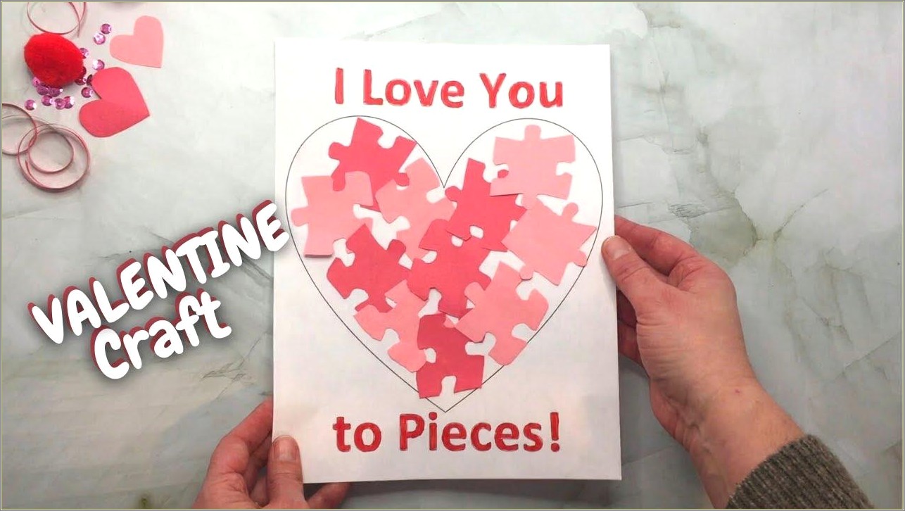I Love You To Pieces Template Free