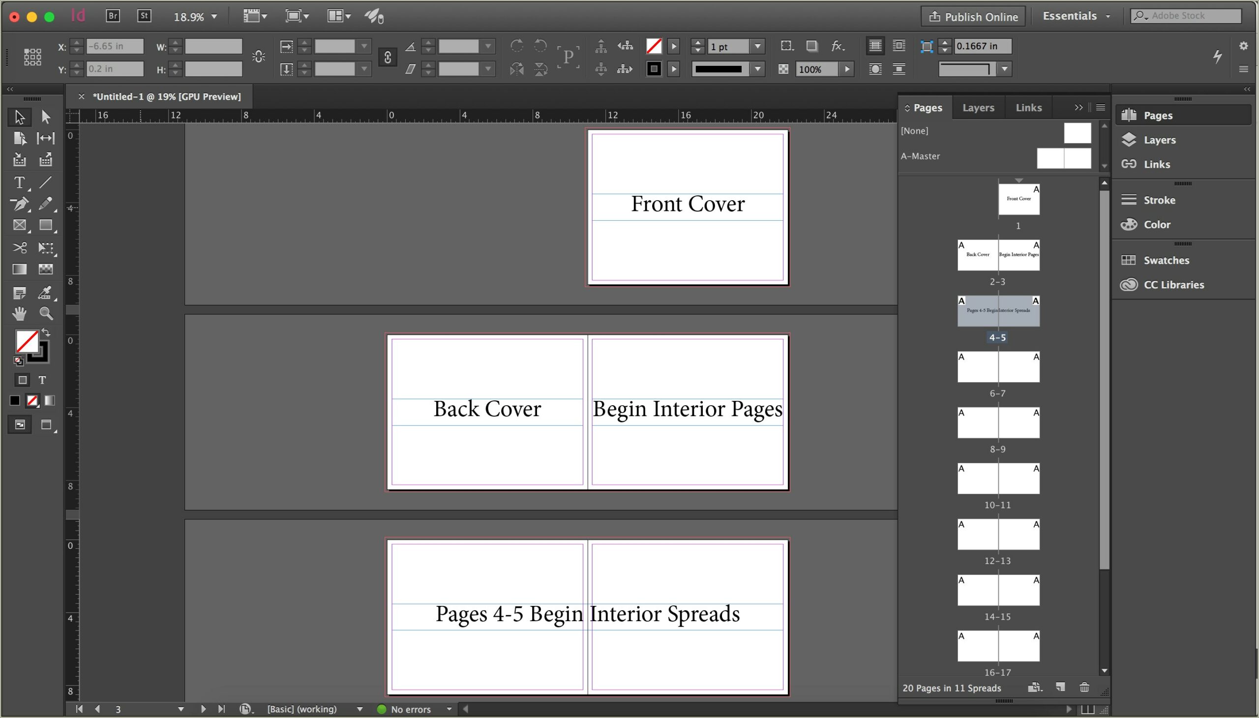 Indesign Book Template 8.5 X 11 Free