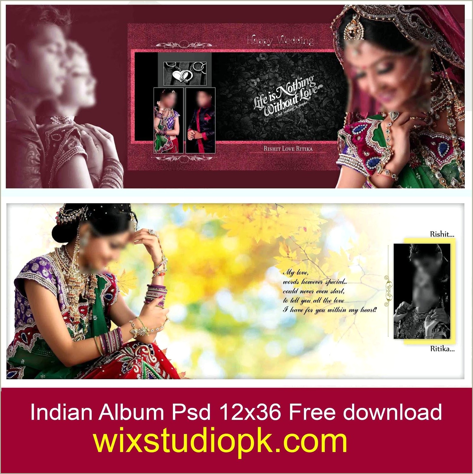 Indian Wedding Karizma Album Psd Templates Free Download