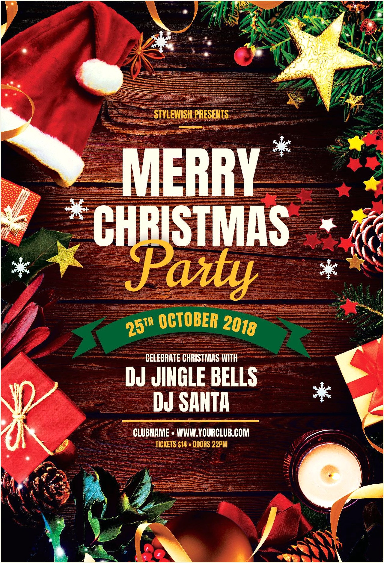 Jingle Jam Christmas Party Flyer Templates Free Download