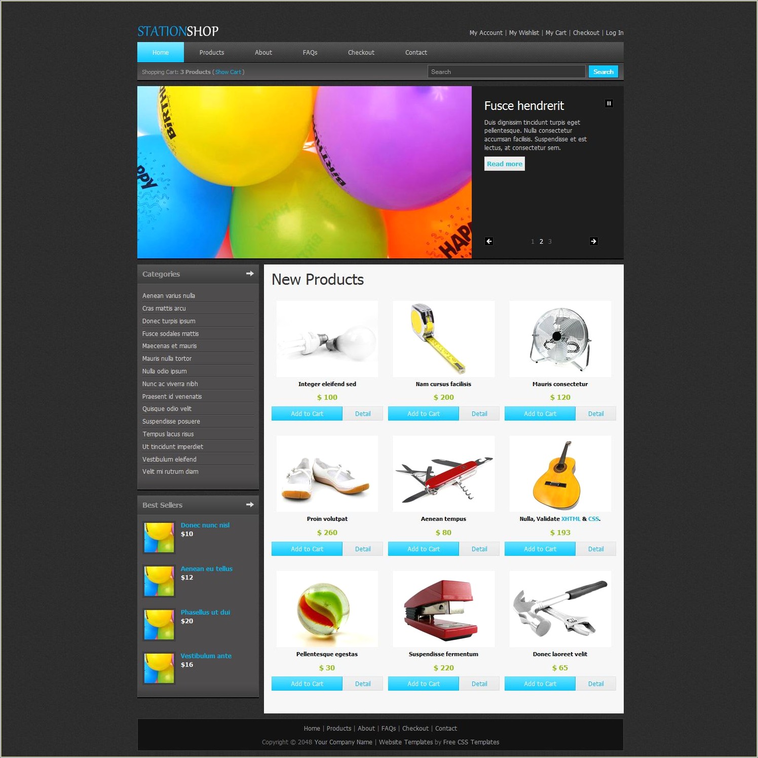 Jquery Templates Free Download For Online Shopping