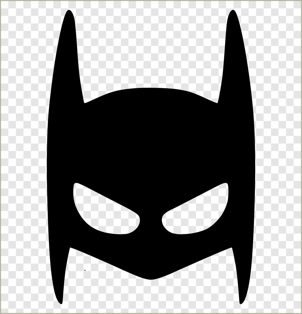 Knight Mask Template Free Black Line Drawing