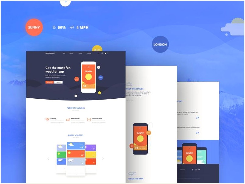 Landing Page Design Template Psd Free Download