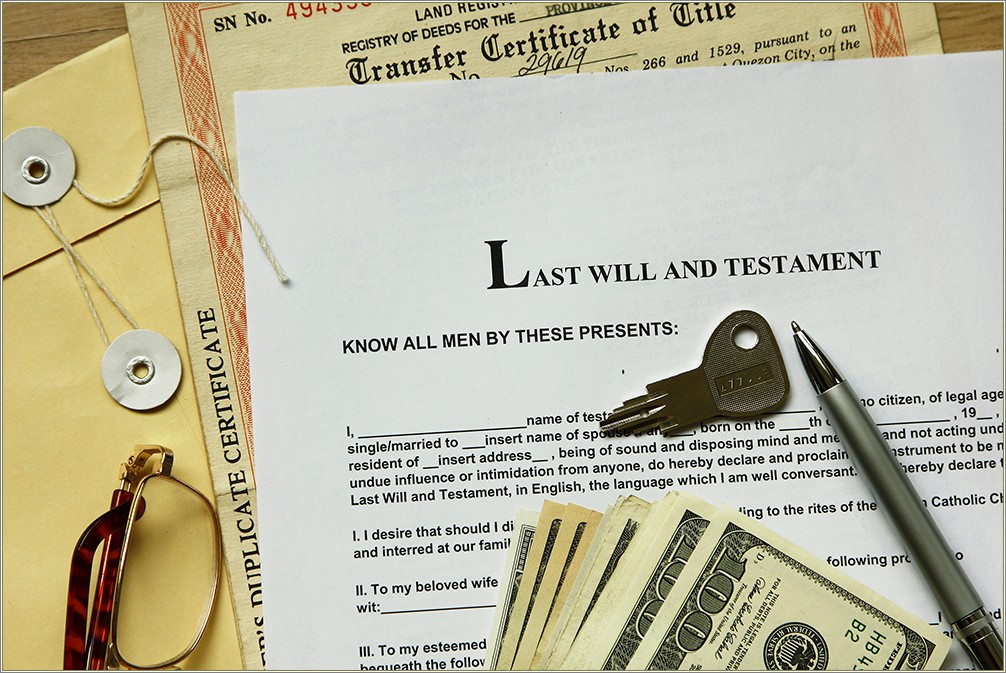 Last Will And Testament Free Template Pa
