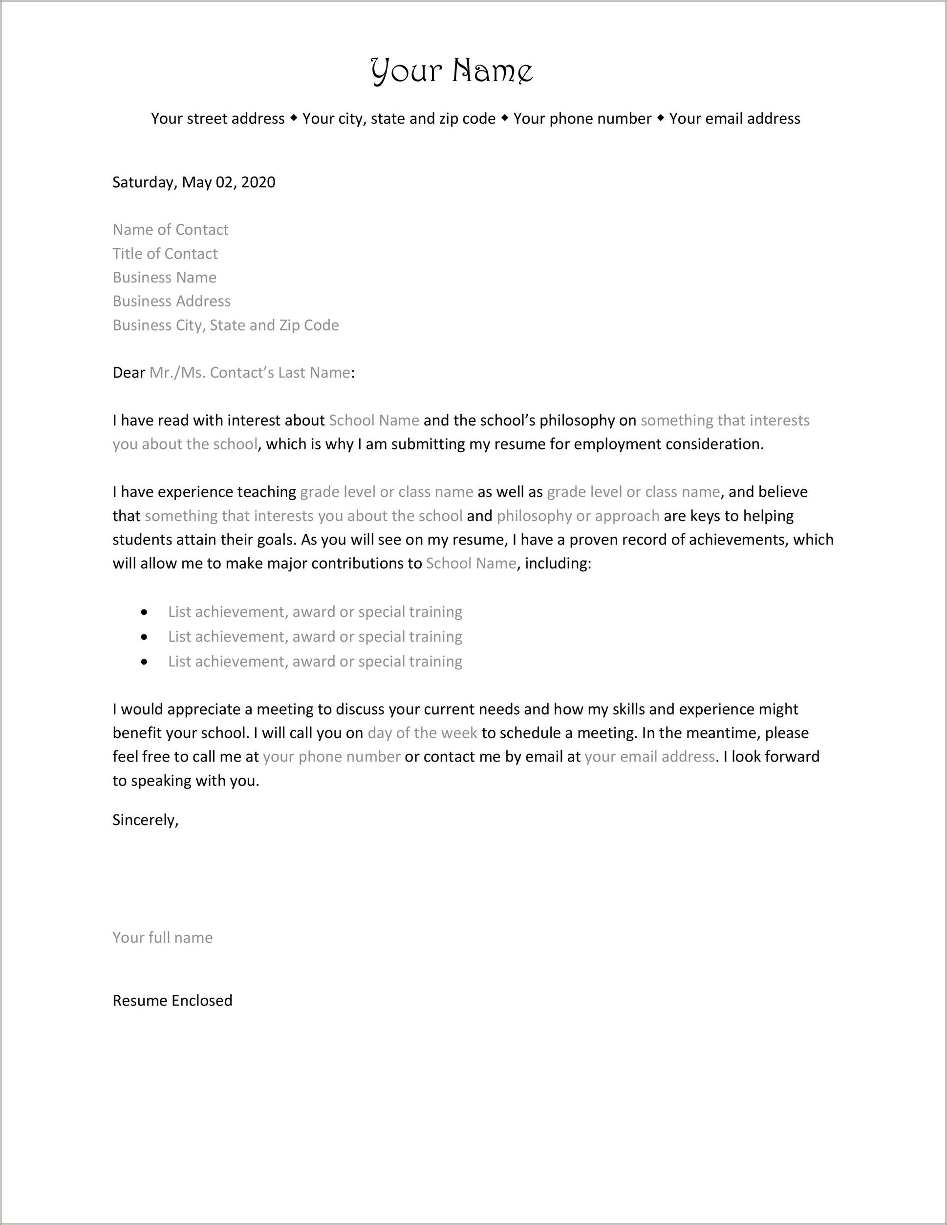 Letters Asking For A Position Template Free
