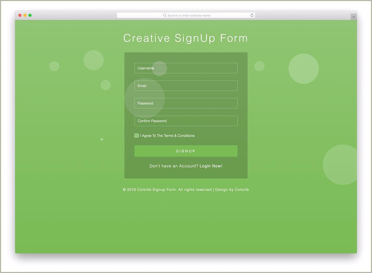 Login And Register Template Bootstrap Free Download