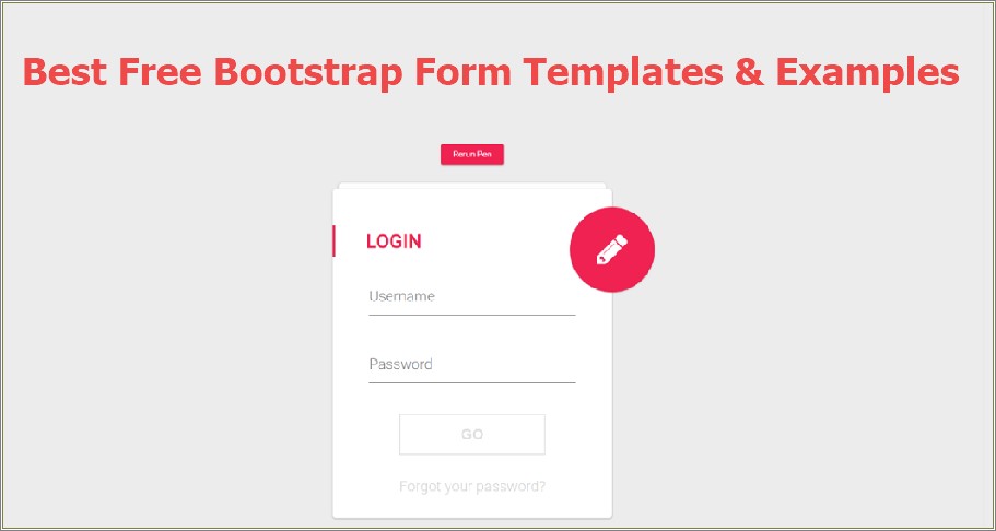 Login And Registration Bootstrap Templates Free Download