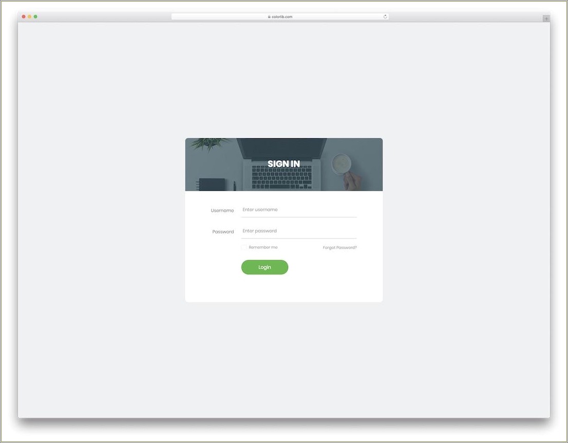 Login Page Design In Html Templates Free Download