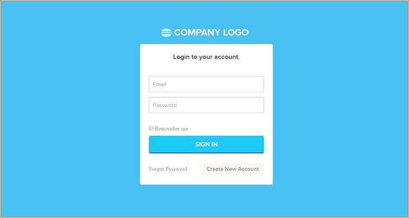 Login Page Template Free Download In Php