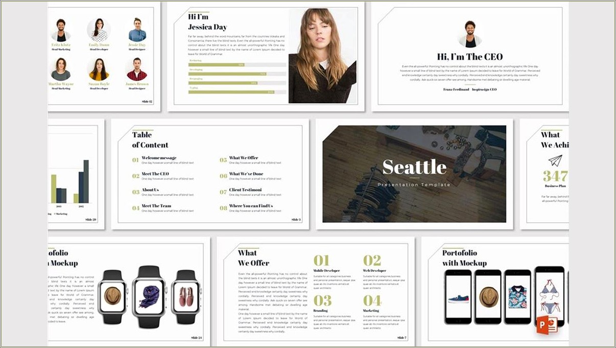 London Free Minimal Powerpoint And Keynote Template