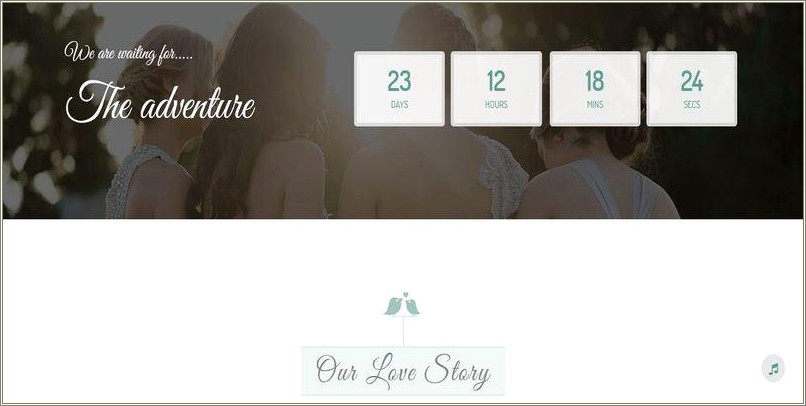 Lovely Wedding Responsive Wedding Template Free Download