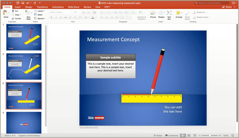 Measurements Scales Template For Powerpoint Free Download