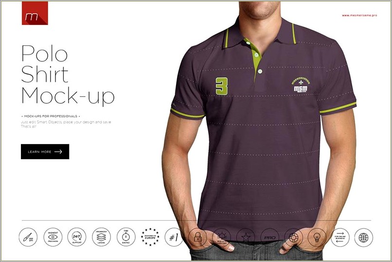 Men's Polo Shirt Mockup Templates Free