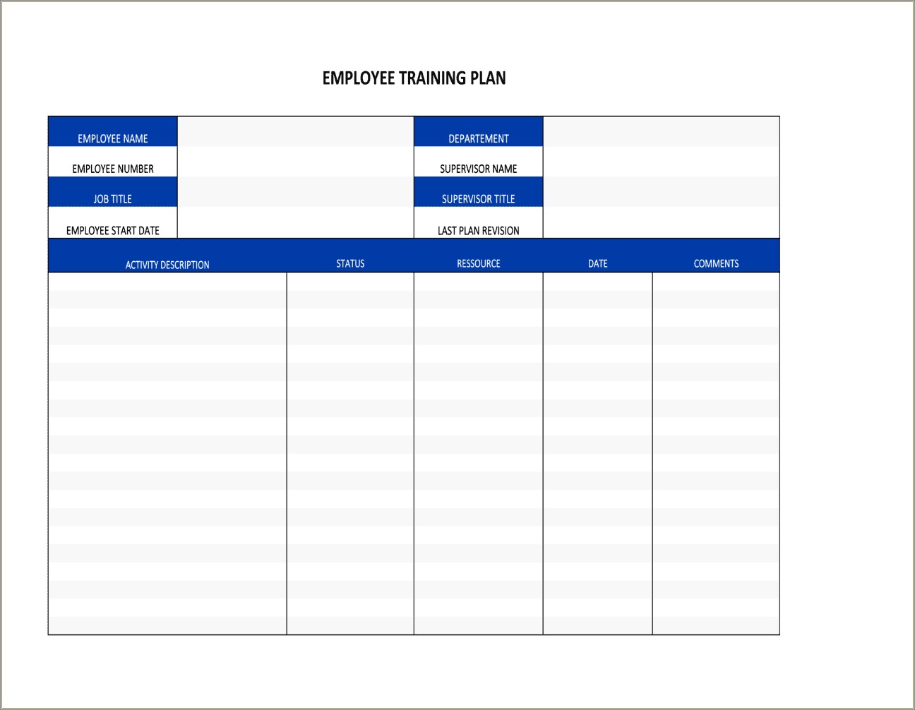 Microsoft Access Employee Training Database Template Free Download
