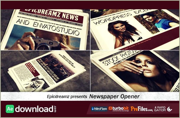 News Opener After Effects Template Free Download