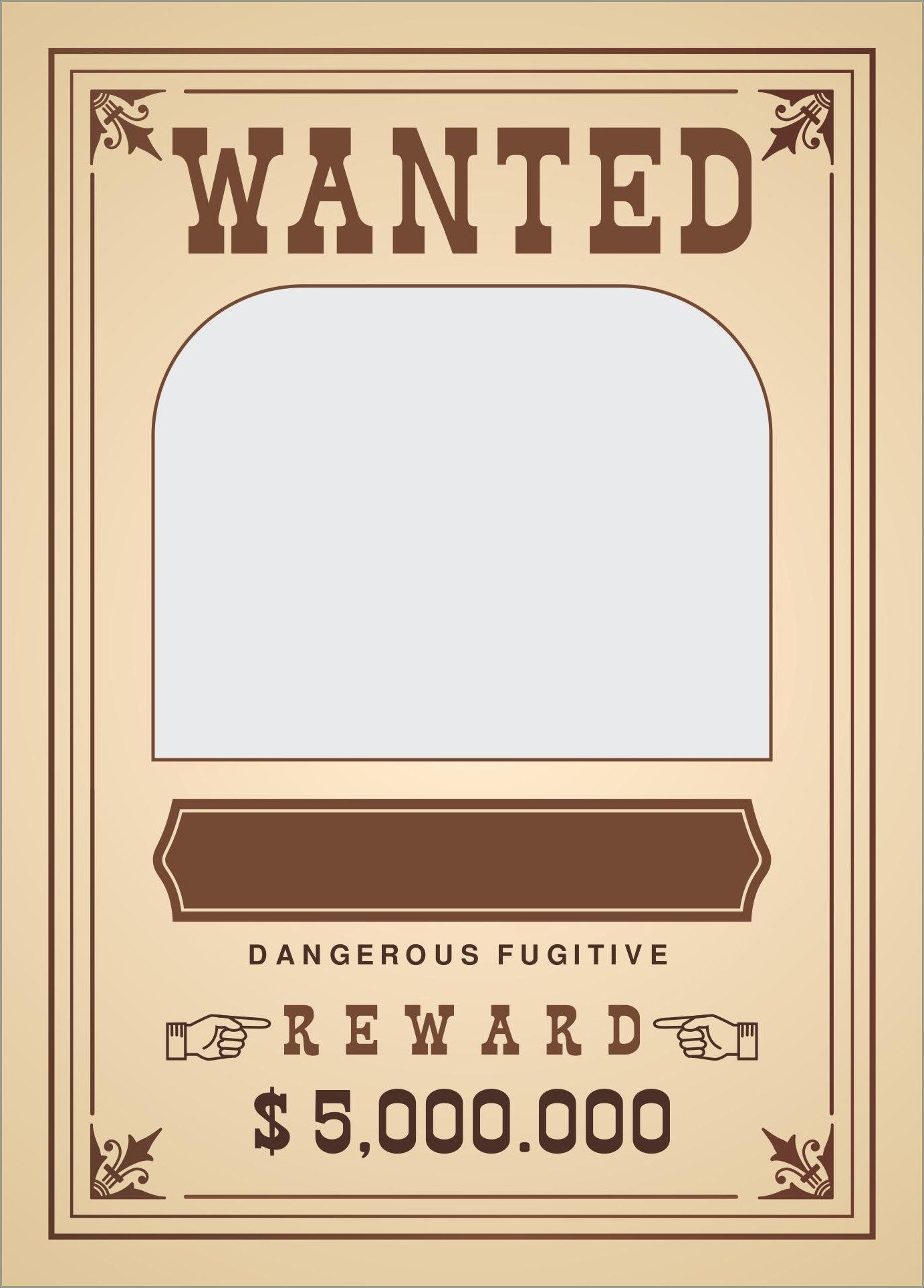 Old Western Wanted Poster Template Free Download
