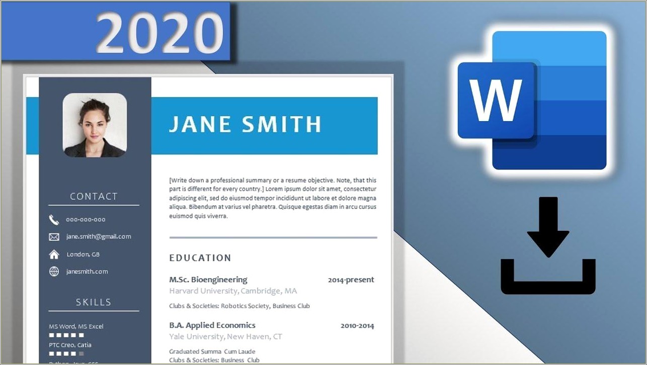 Online Resume Template Free Download