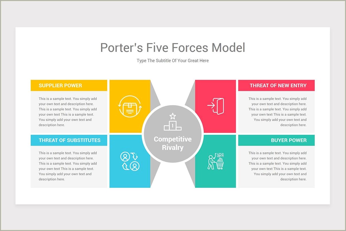 Porter's 5 Forces Powerpoint Template Free