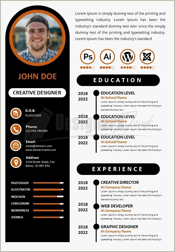 Powerpoint Resume Templates Free Download