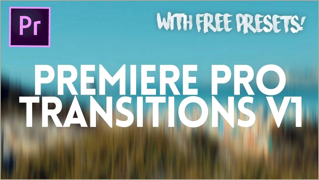 Premiere Pro Logo Intro Template Free Download
