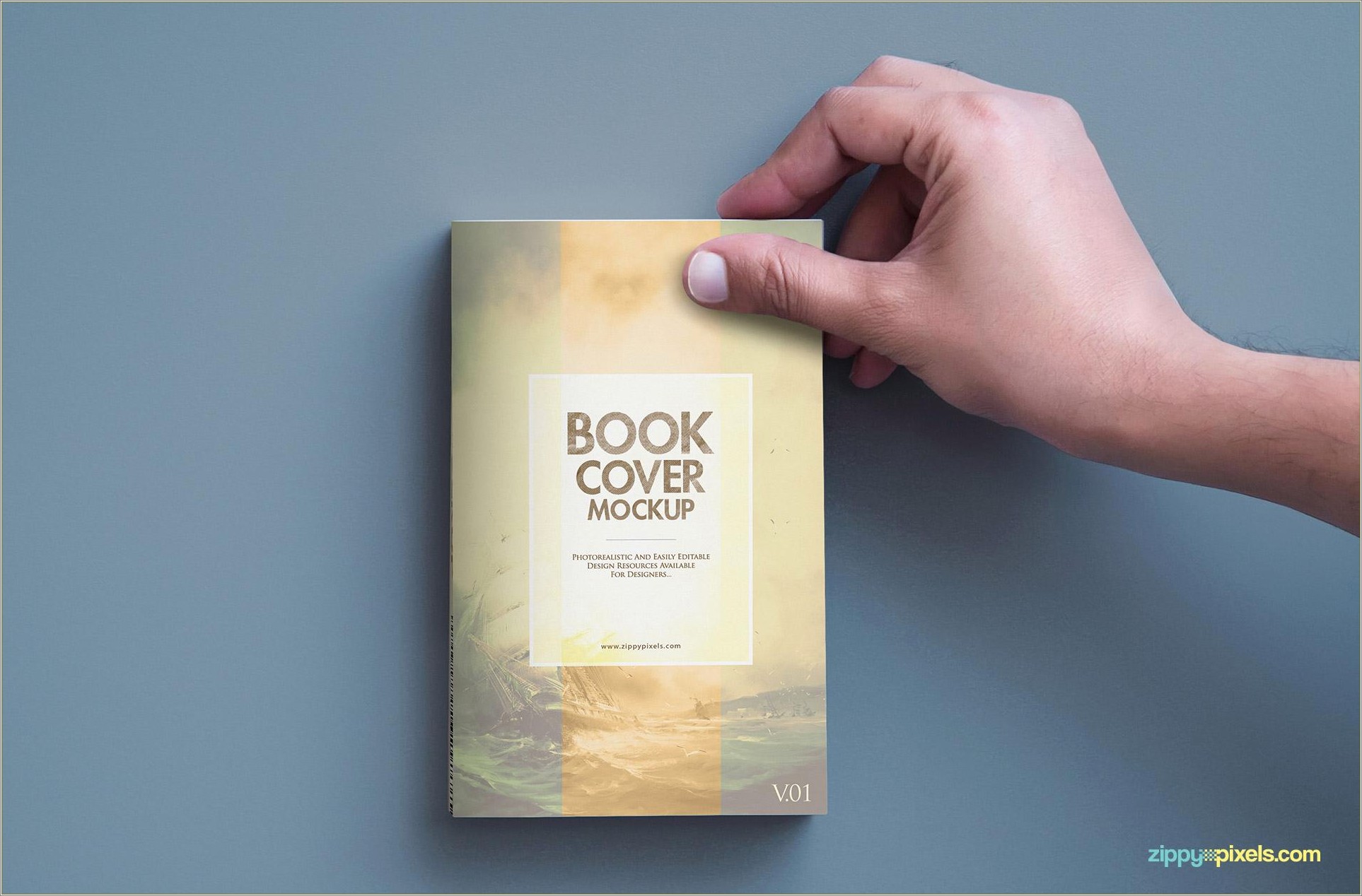 Psd Book Cover Mockup Template Free Download