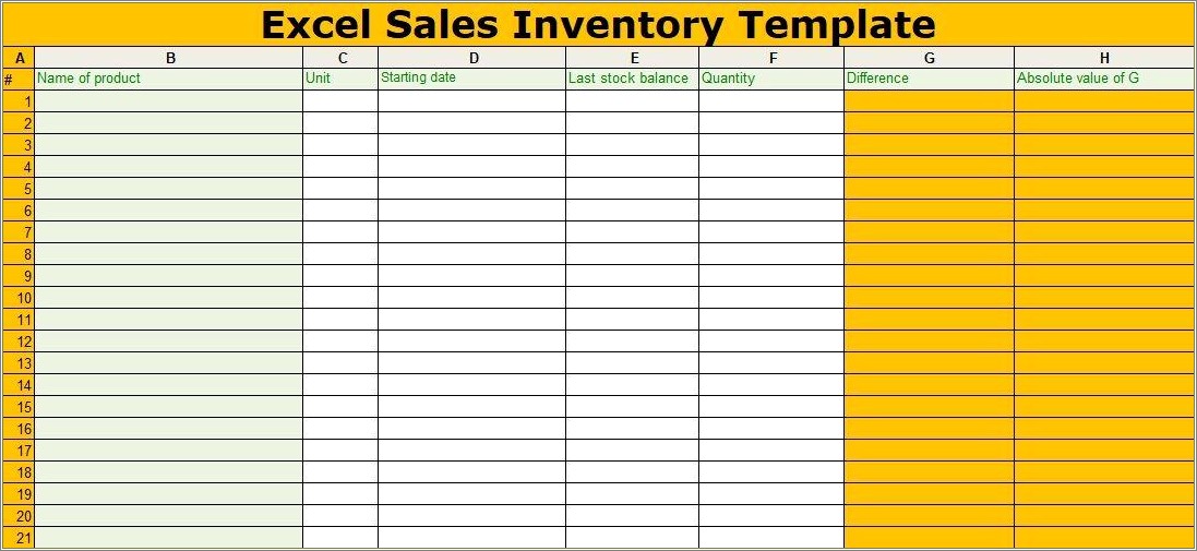 Purchase Sales Inventory Excel Template Free Download