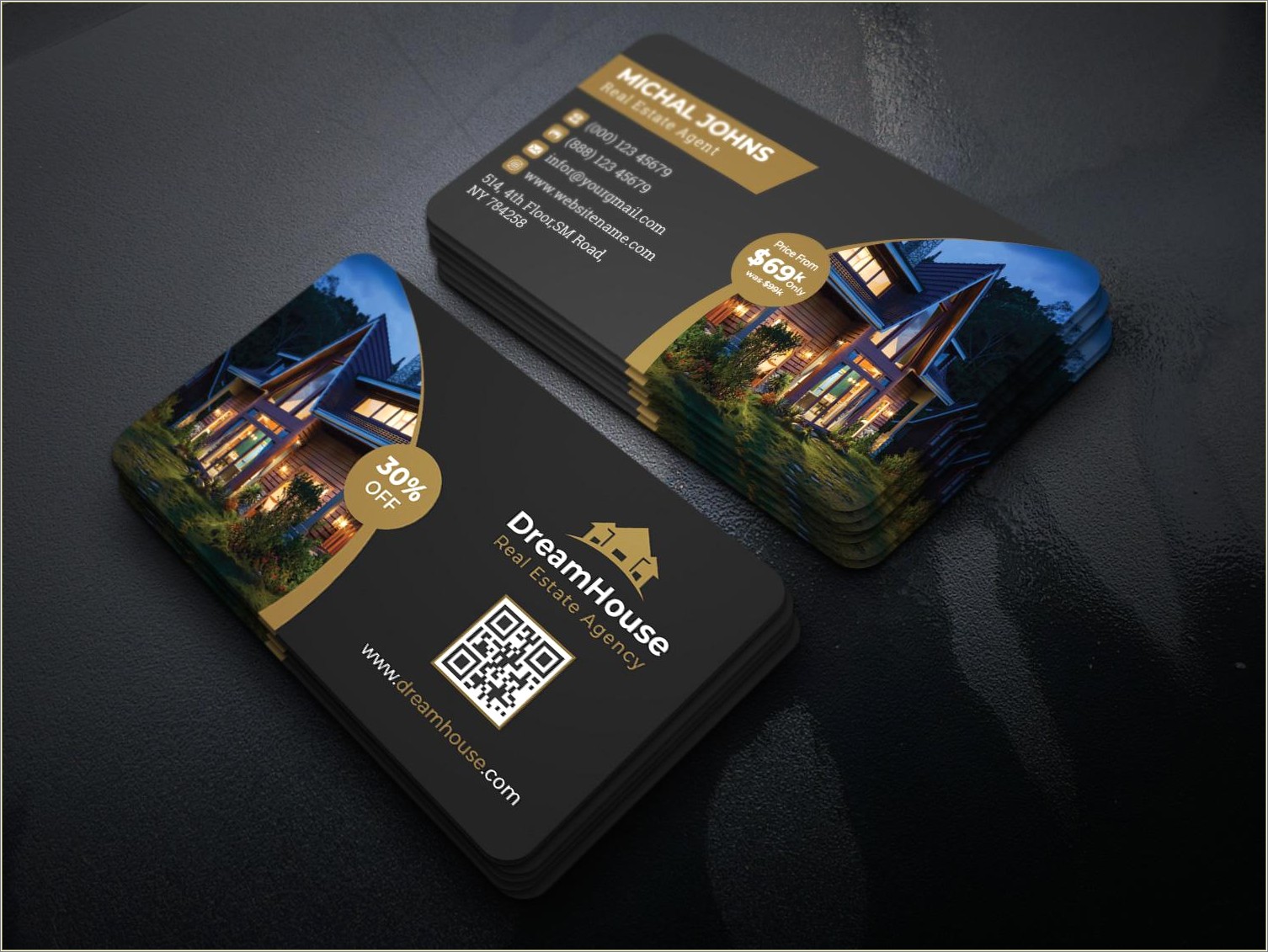 Real Estate Business Card Templates Free Download