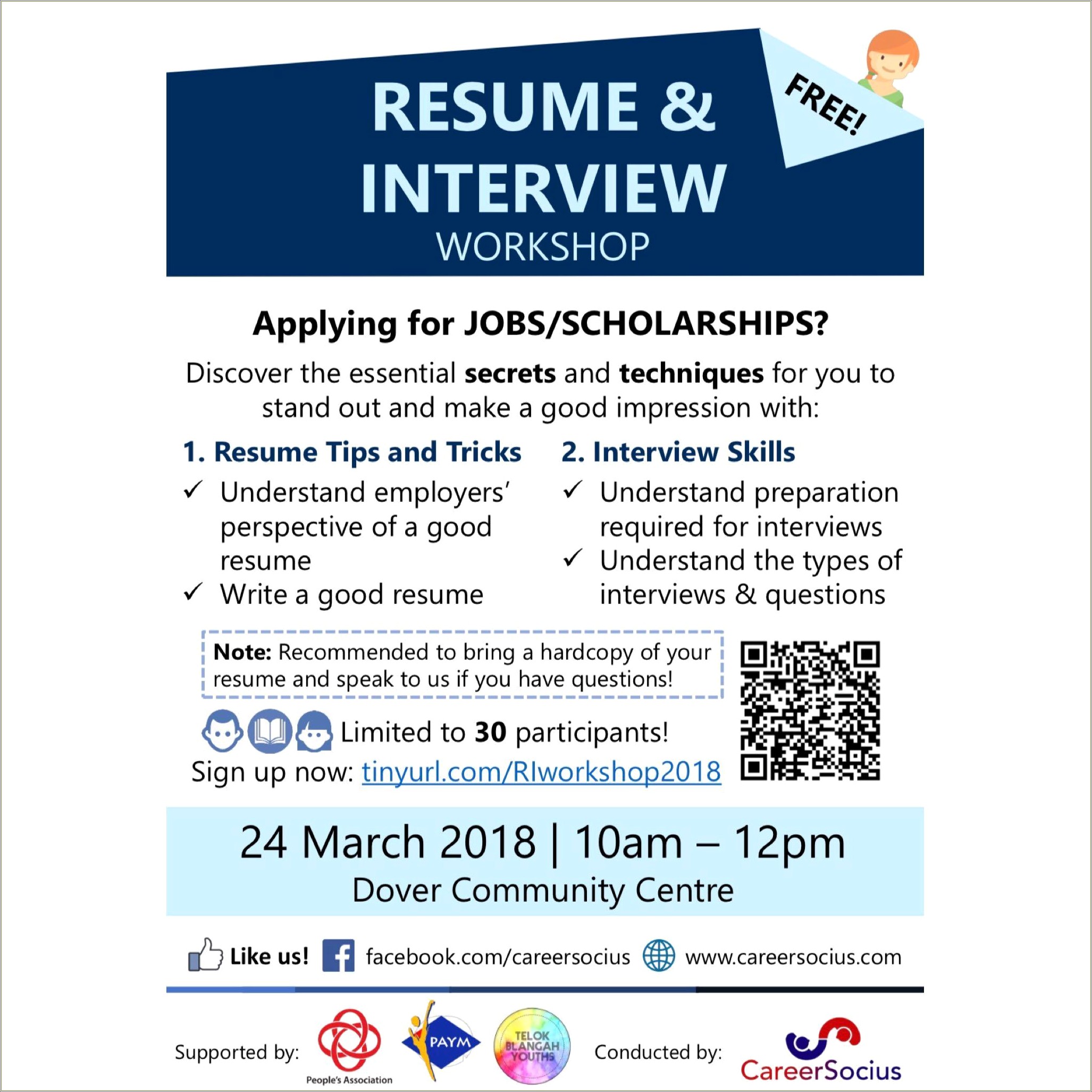 Resume And Interview Skills Workshop