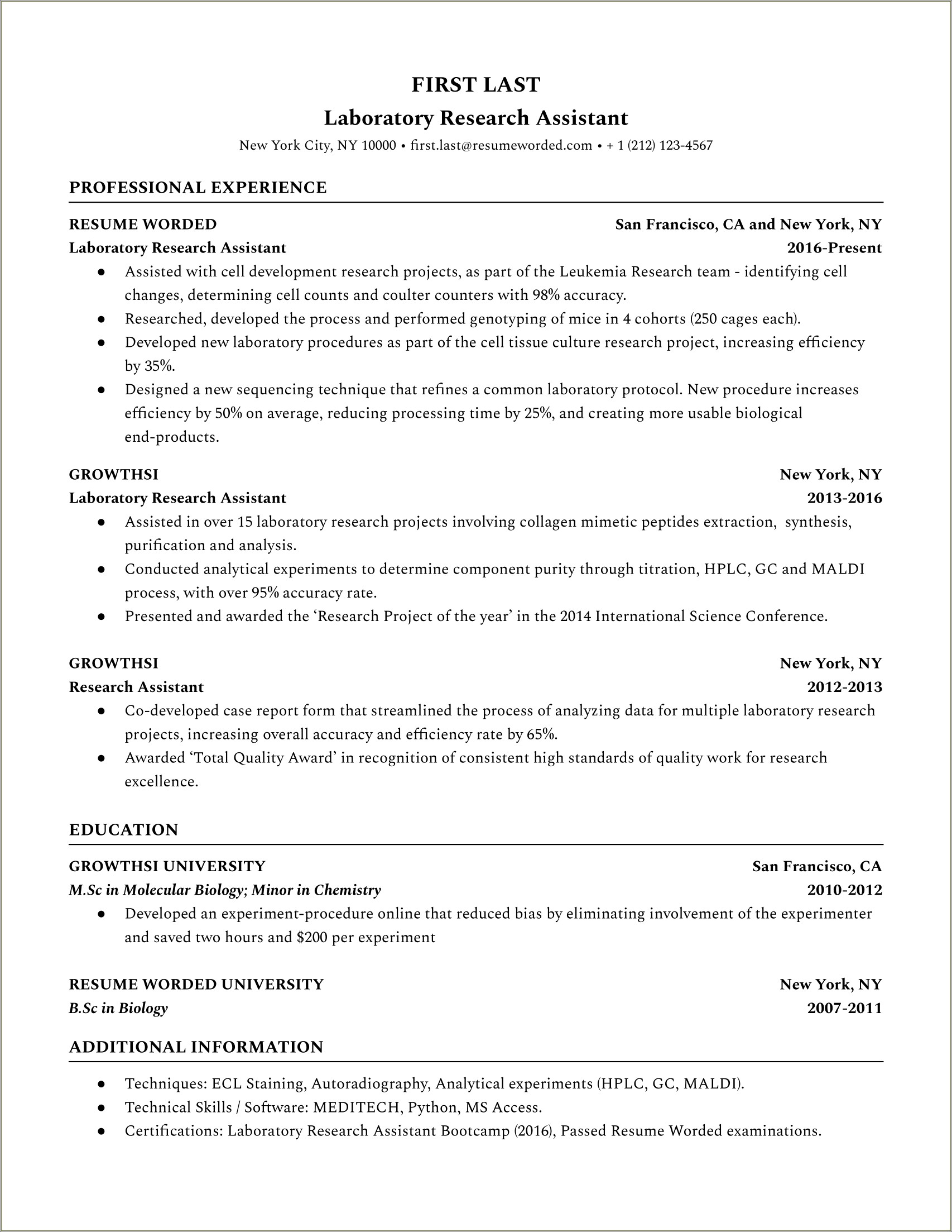 Resume Summary Examples Multiple Job