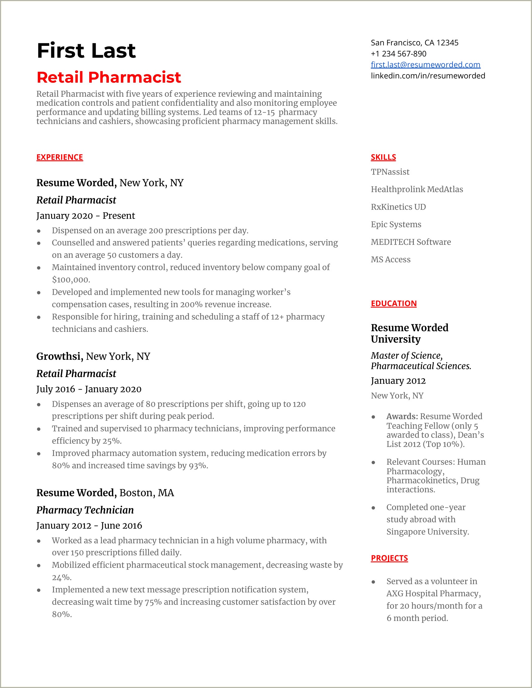 Resumes For New Account Managers