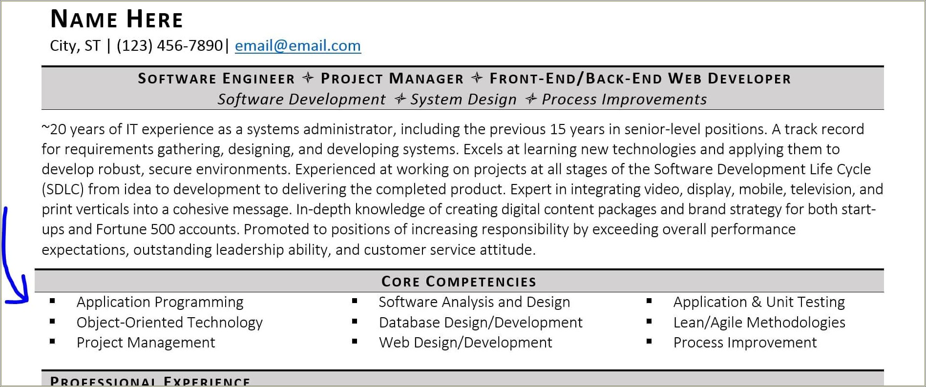 Sample Resume Technical Proficiency Examples
