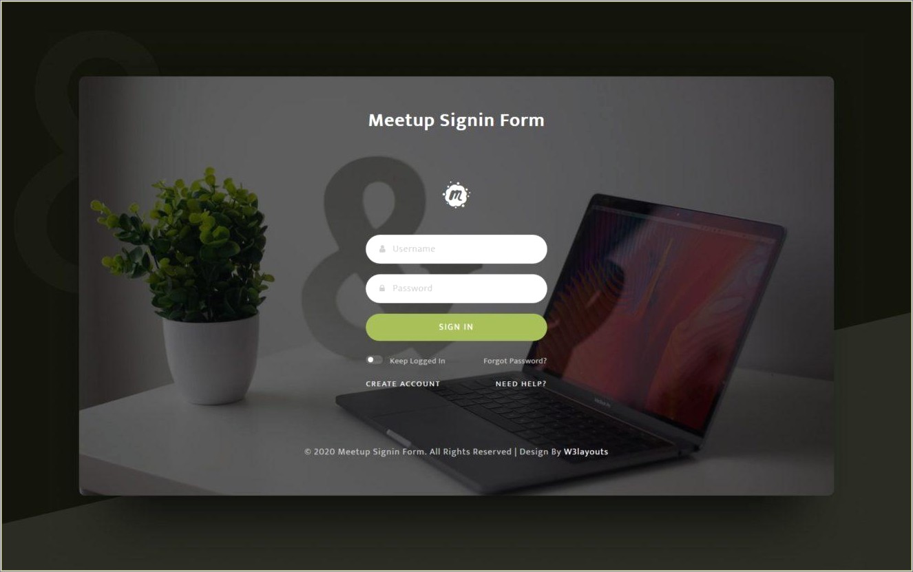 Simple Login Page Template In Html Free Download