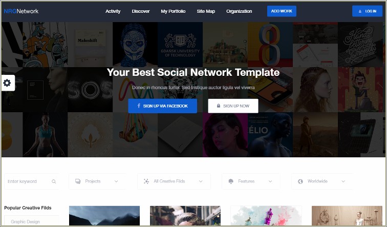 Socialyte Html Social Network Template Free Download