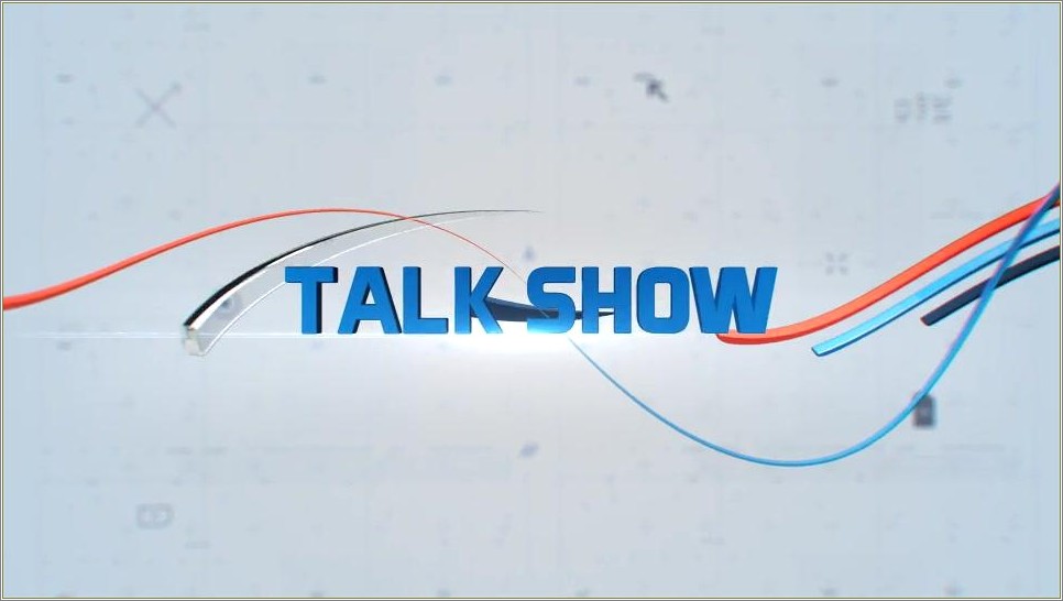 Talk Show After Effects Template Free Download