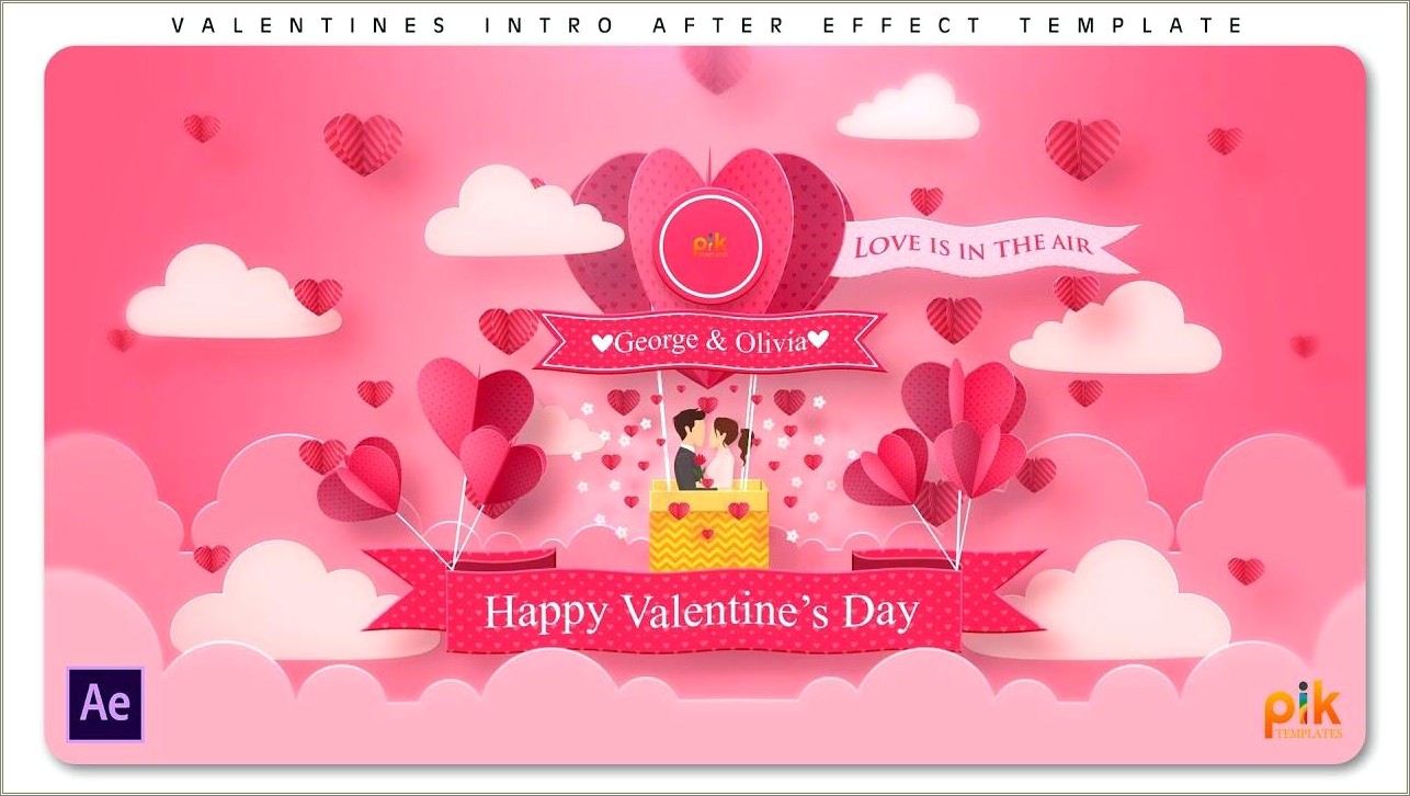 Valentine's Day After Effects Template Free