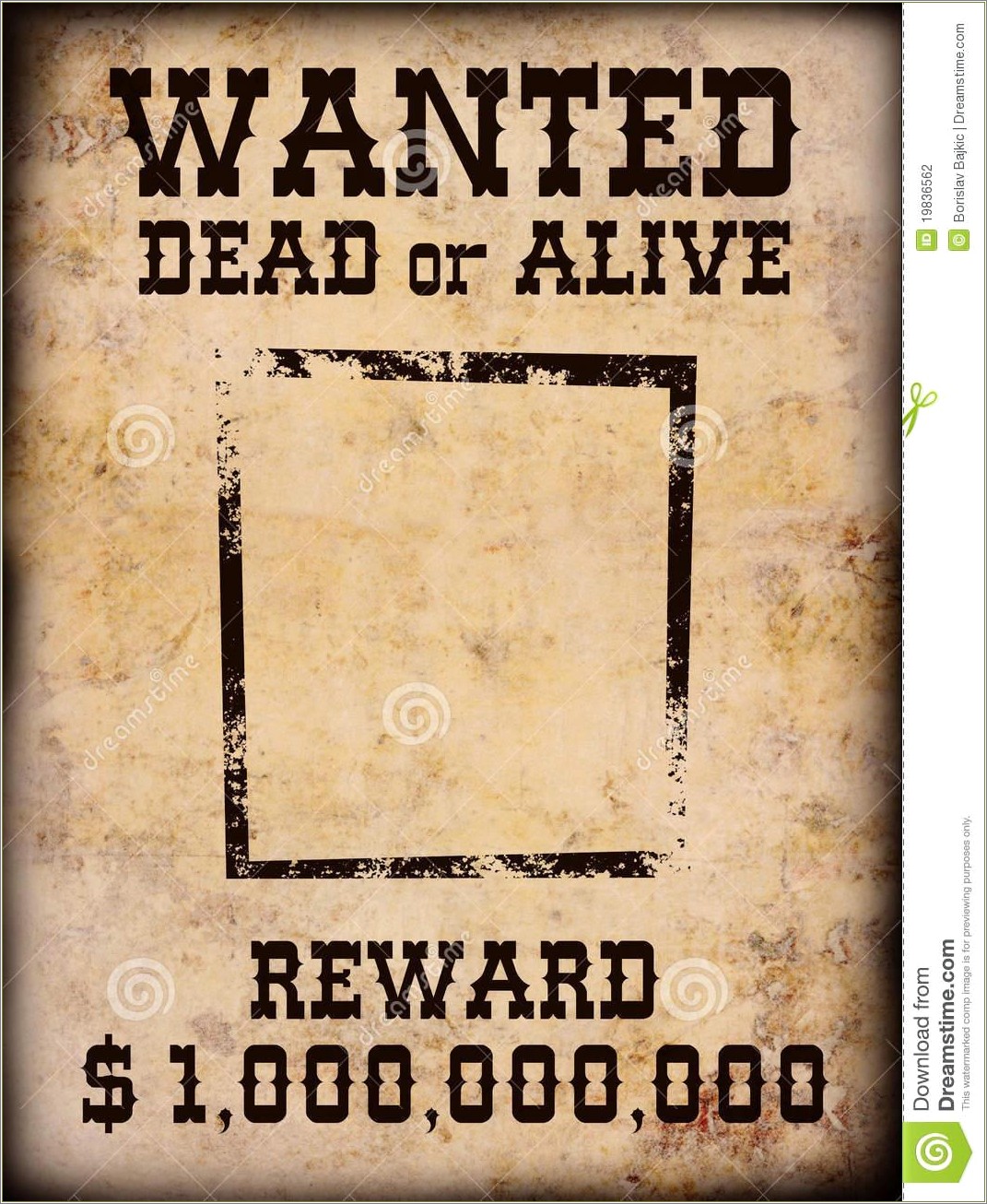 Wanted Dead Or Alive Template Free Download