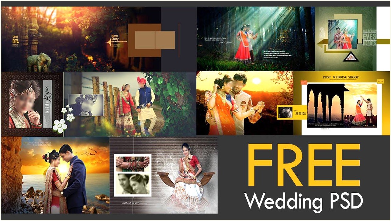 Wedding Photo Album Psd Templates Free Download