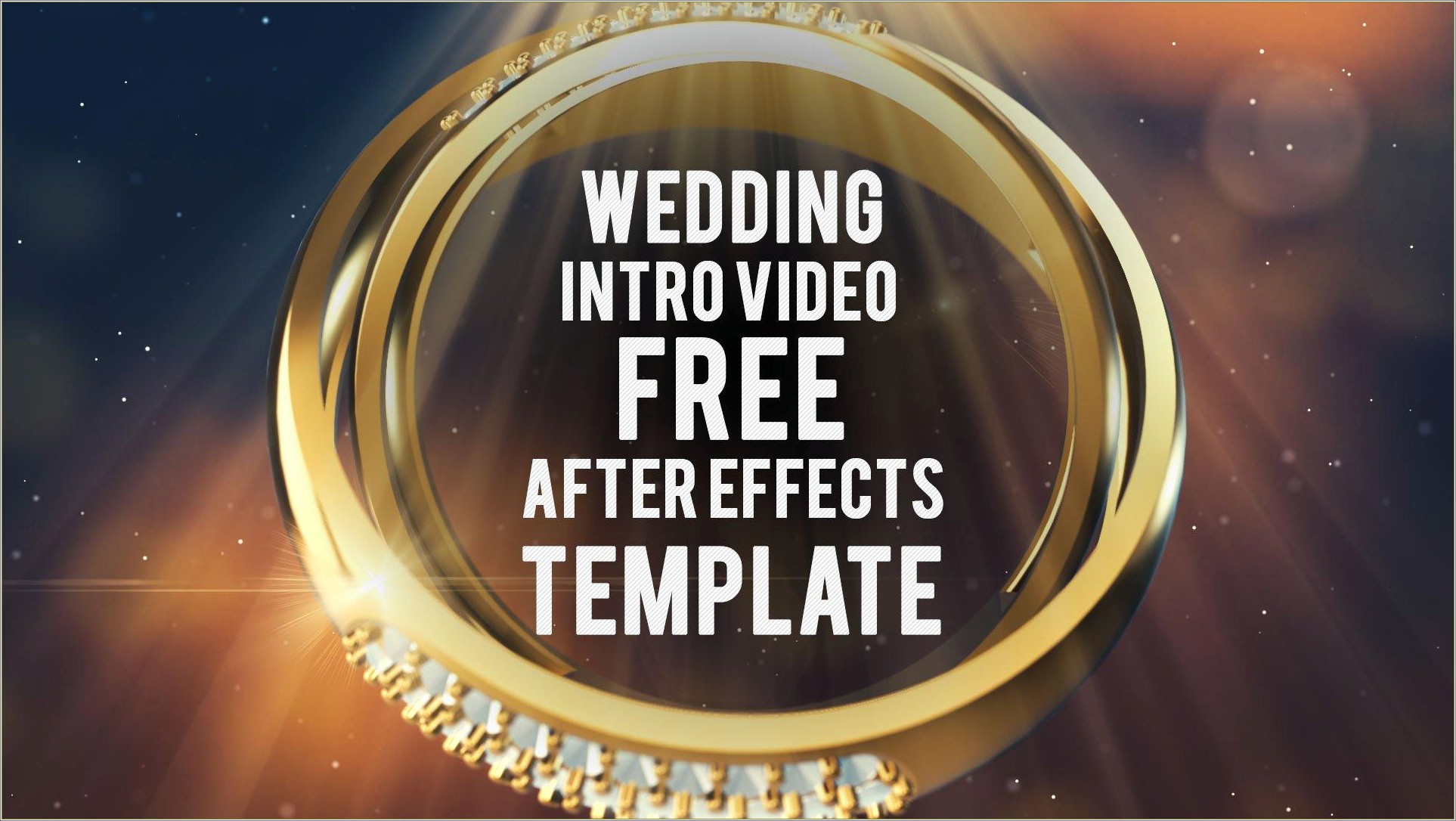 Wedding Title After Effects Template Free Download