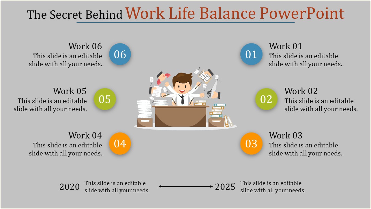 Work Life Balance Ppt Template Free Download