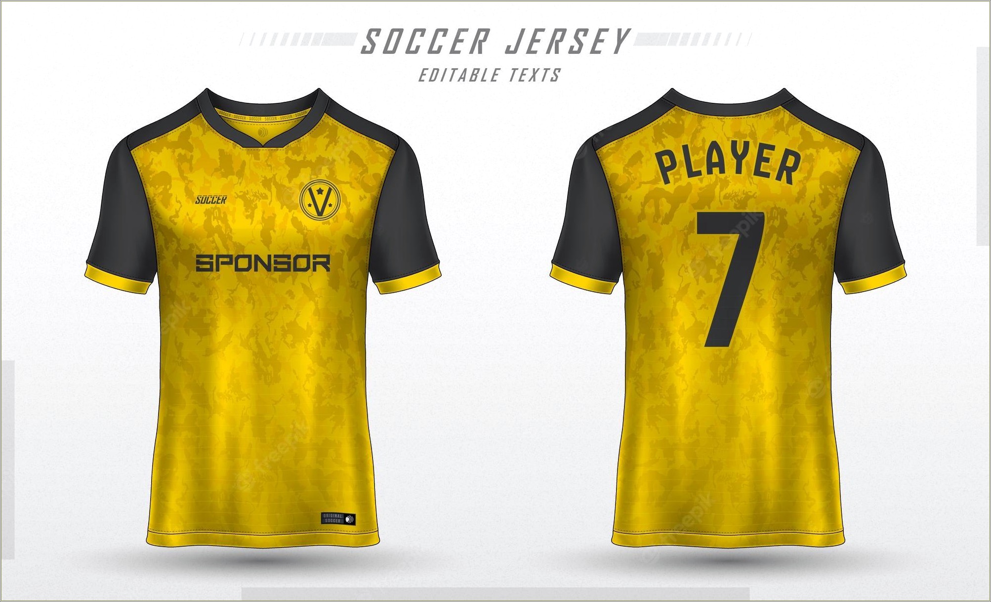Yellow Images Football Kit Template Free Download