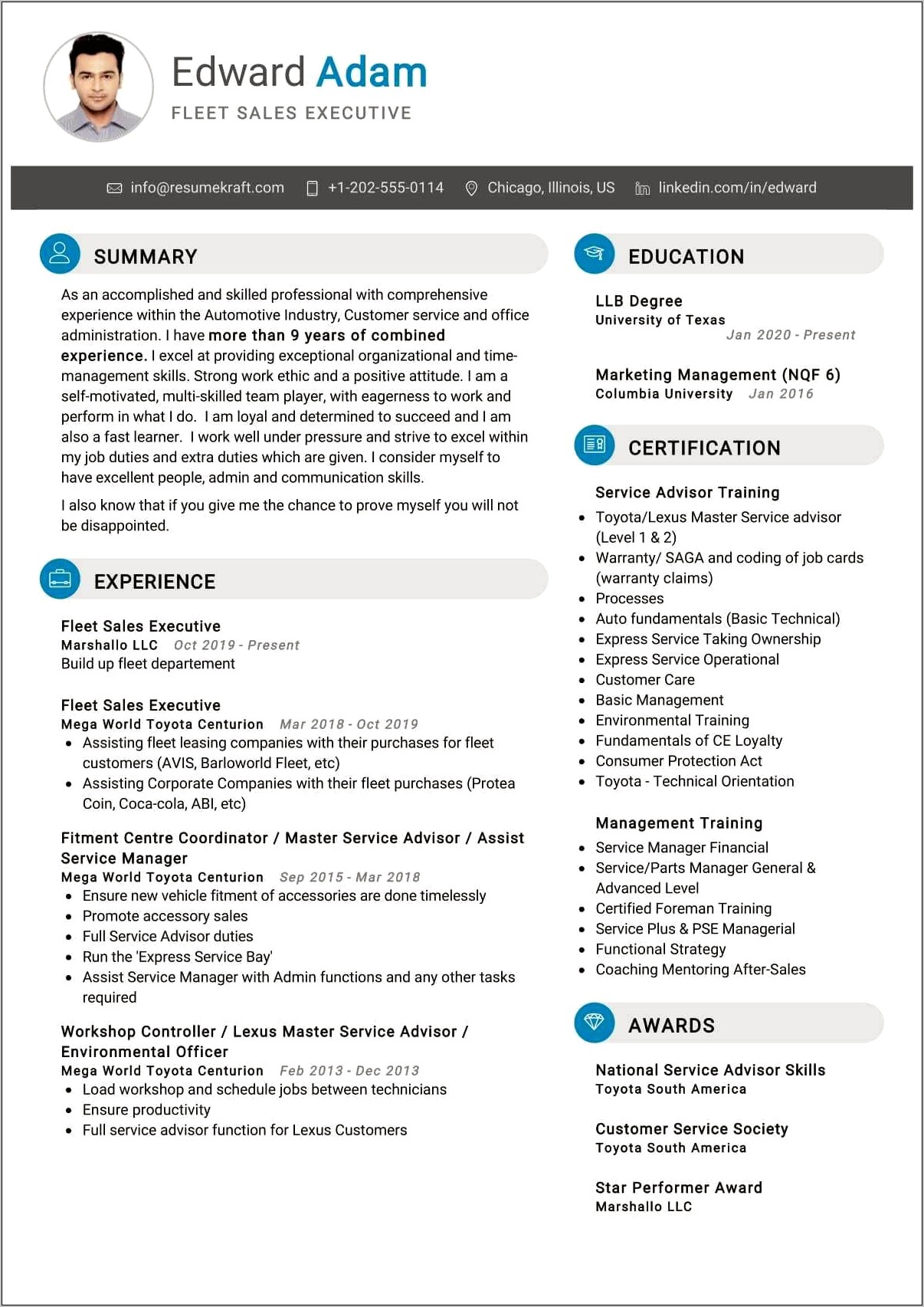 Admin Officer Job Description Resume