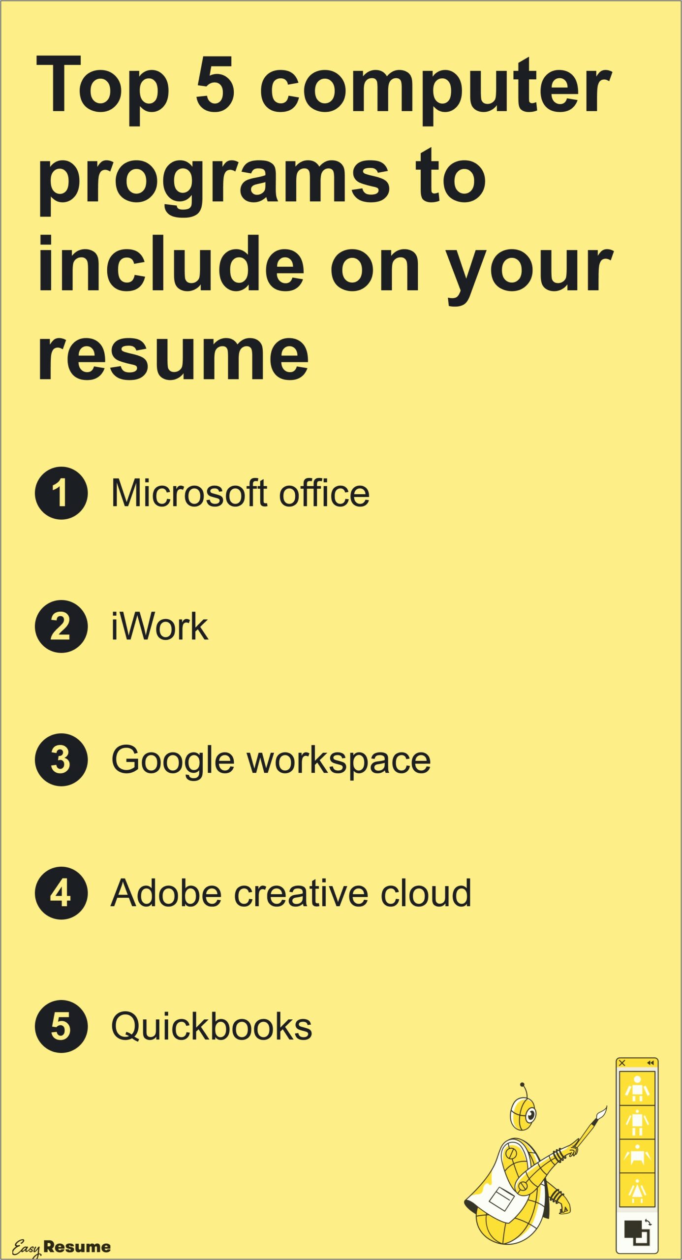 Advanced Microsoft Office Skills Resume