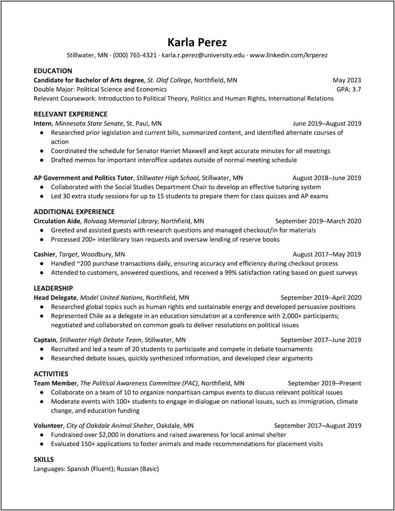 Auction Chair Job Description Resume
