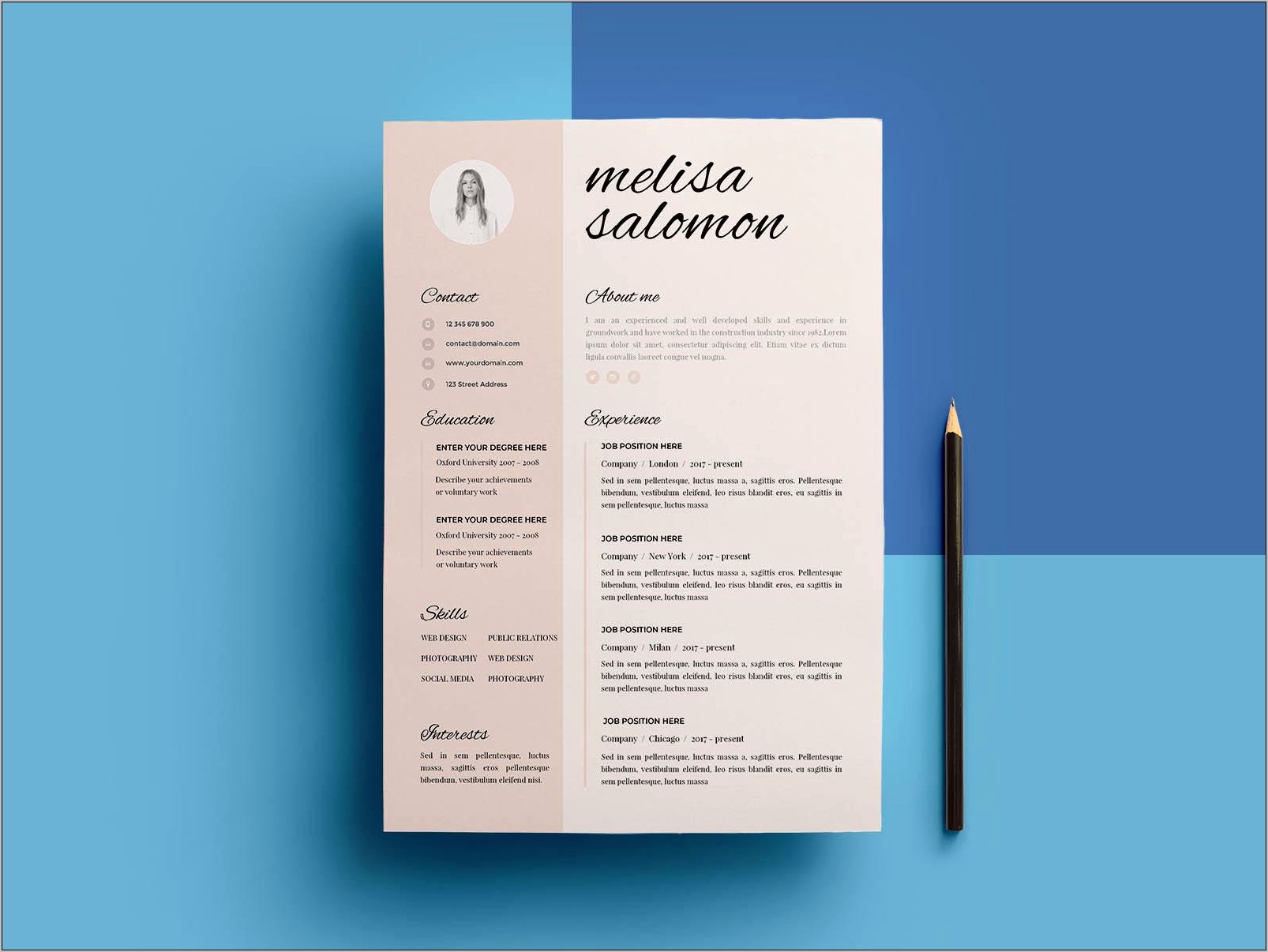 Best Pages Template For Resume