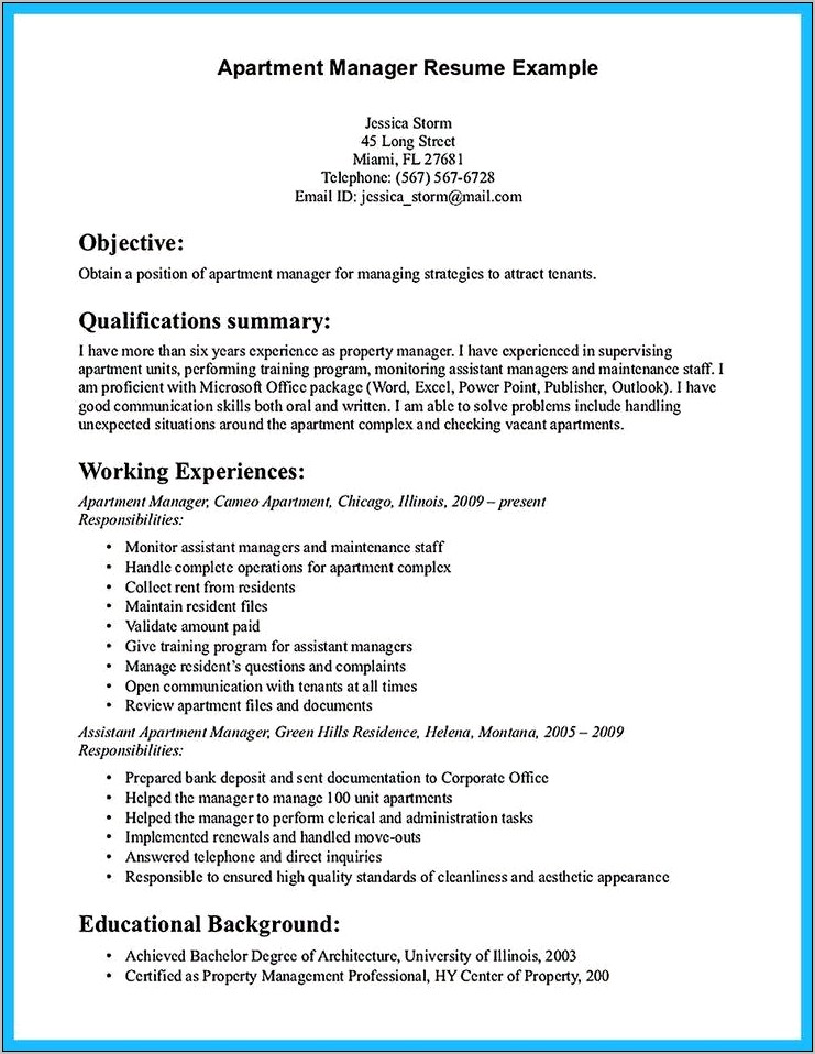 Best Property Management Resume Writers