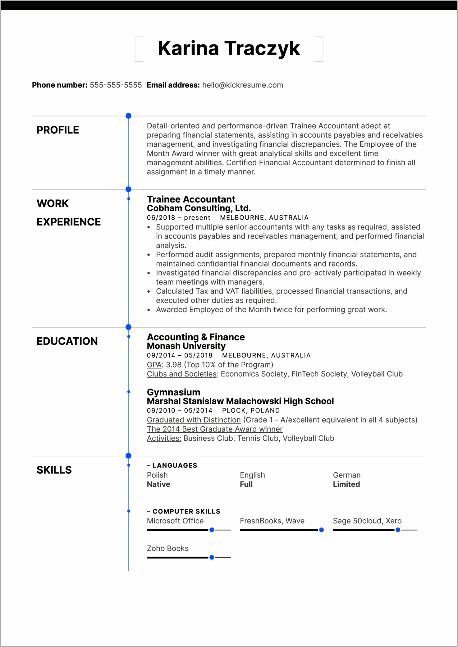 Best Skills For Accounting Resume