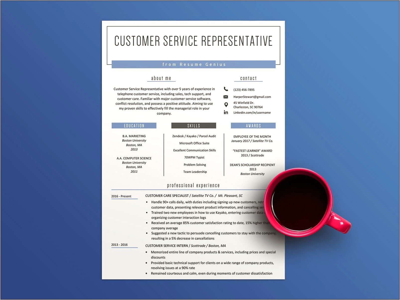Customer Service Resume Sample 2019